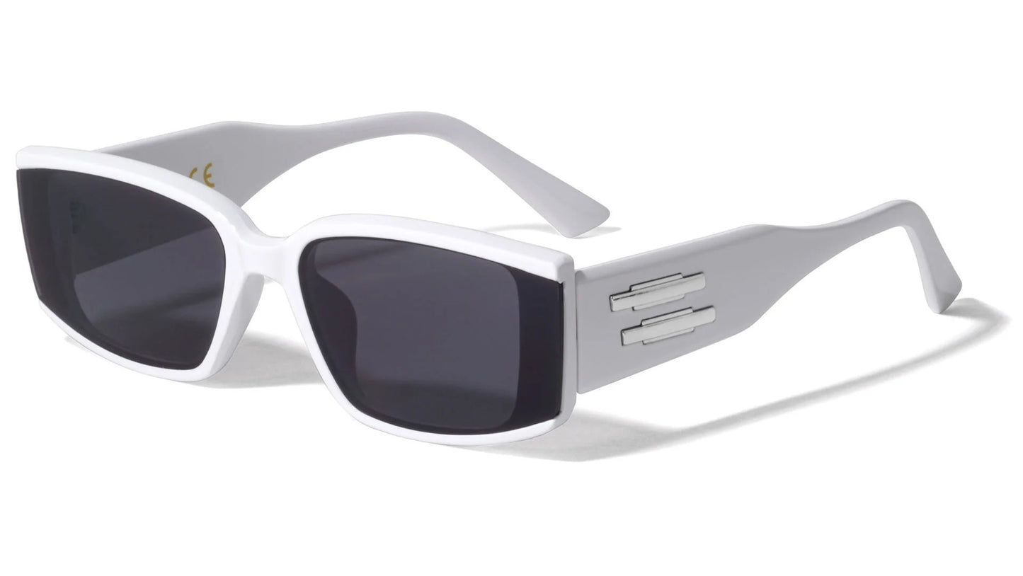Rectangle Thick Temple Sunglasses p6680