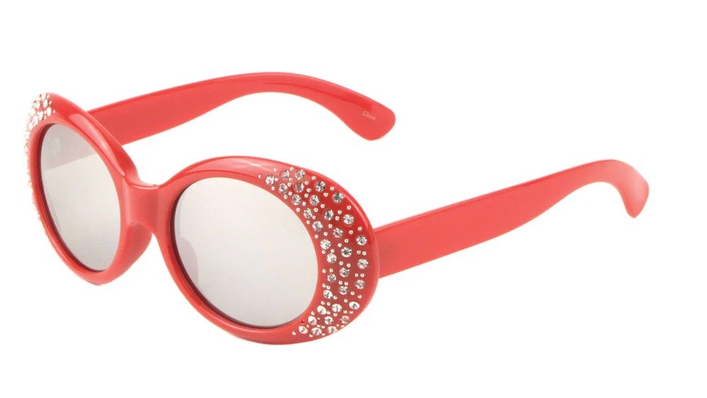 Rhinestone Oval Sunglasses rH-3212