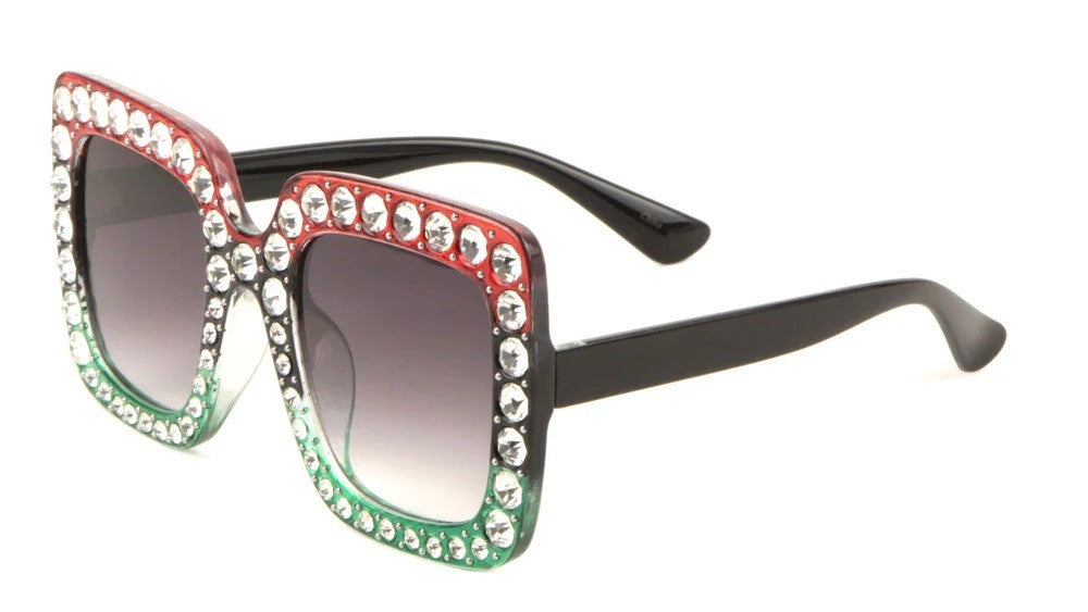 Rhinestoned Butterfly Sunglasses rh-3219