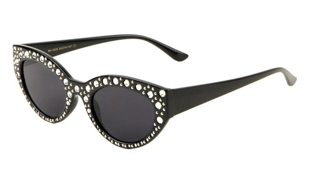Retro Rhinestone Cat Eye Sunglasses rh-3230