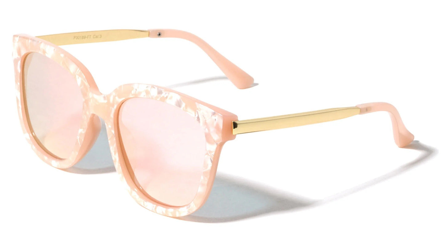 Retro Flat Lens Sunglasses p30189-ft