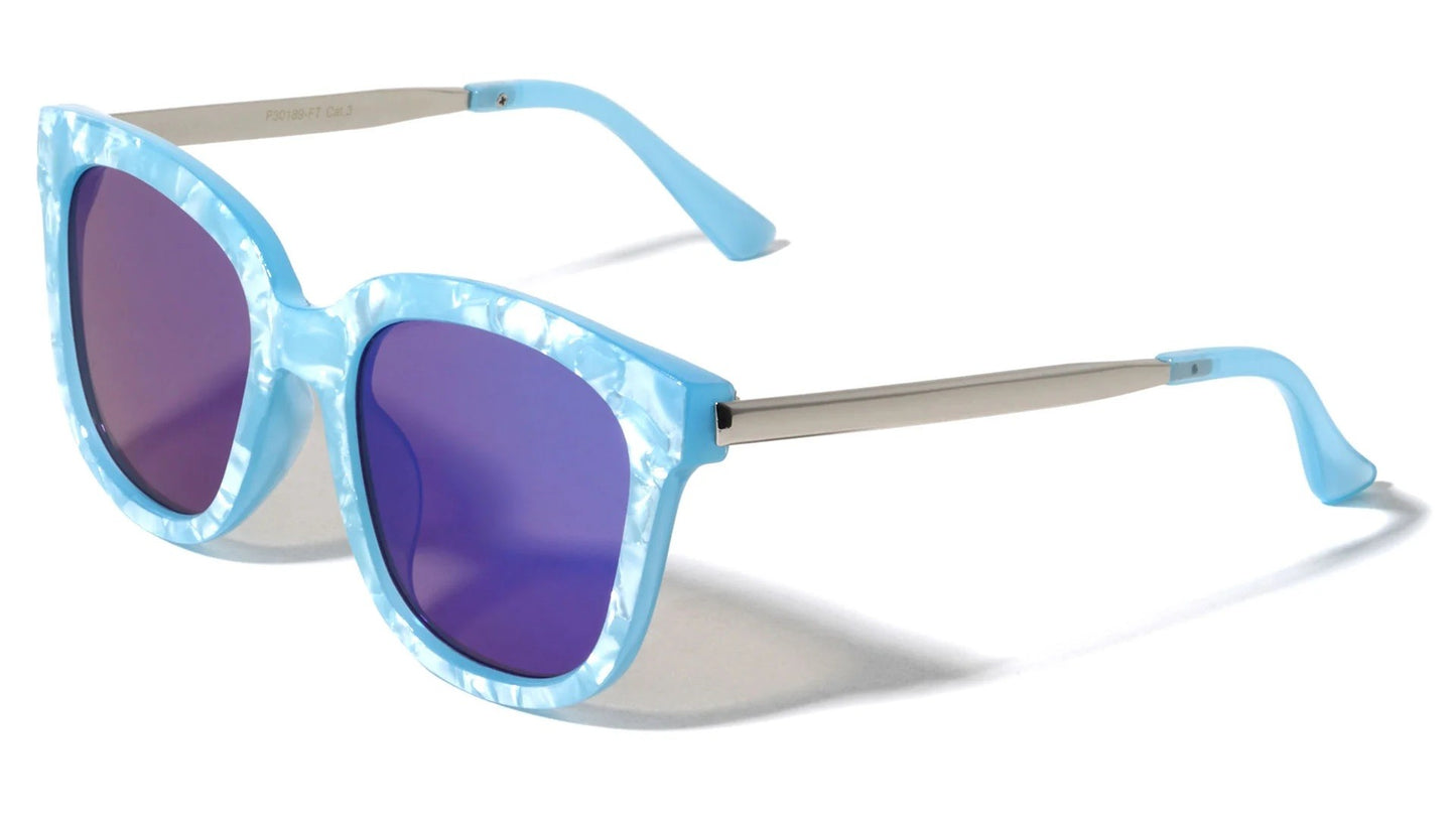 Retro Flat Lens Sunglasses p30189-ft