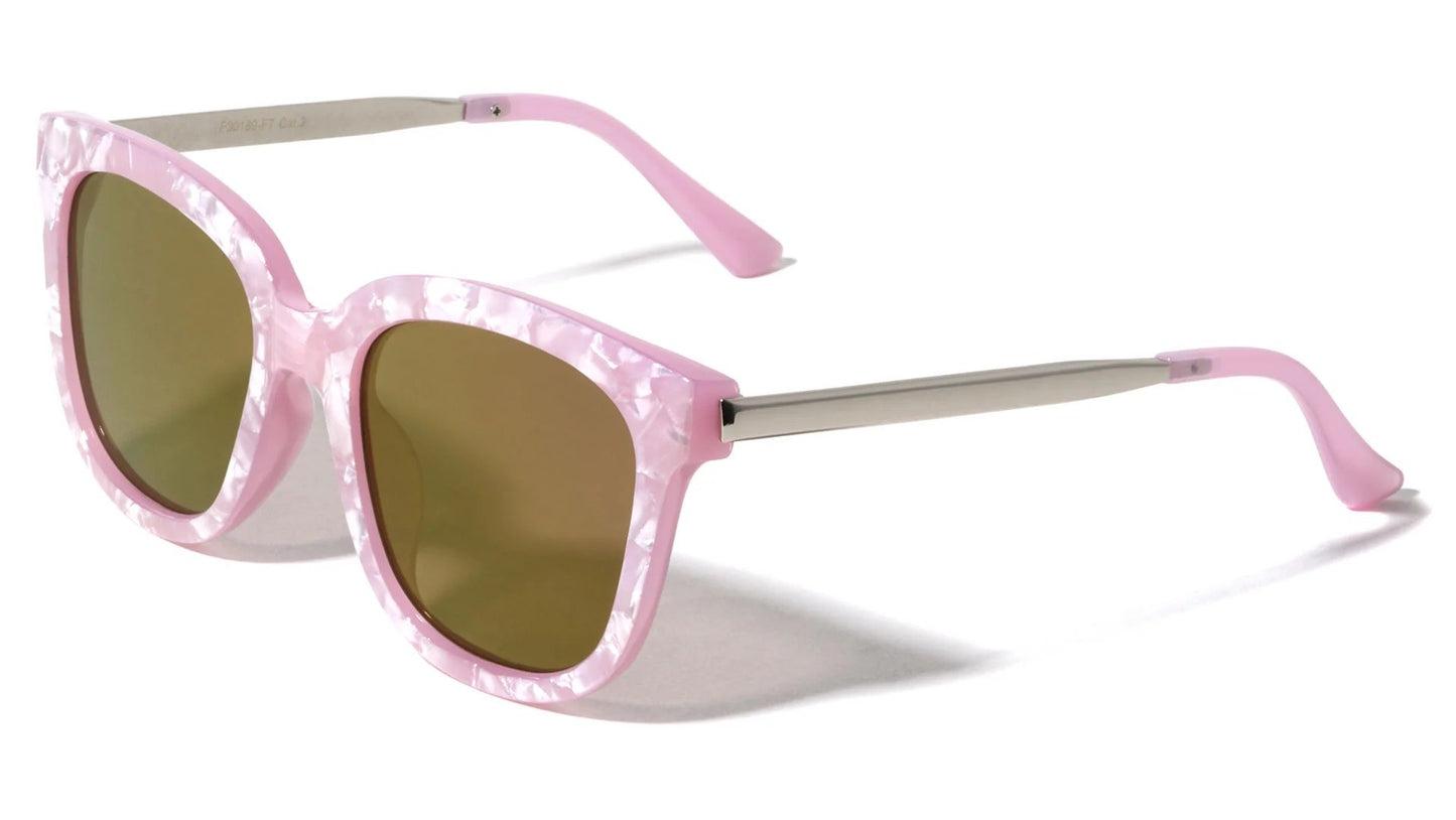 Retro Flat Lens Sunglasses p30189-ft