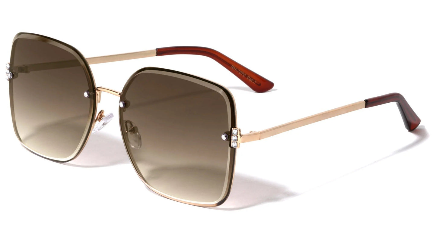 Rhinestone Butterfly Frame Sunglasses rh-7070