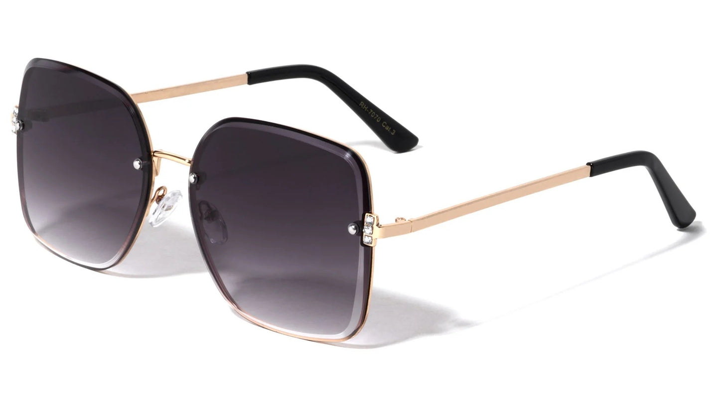 Rhinestone Butterfly Frame Sunglasses rh-7070