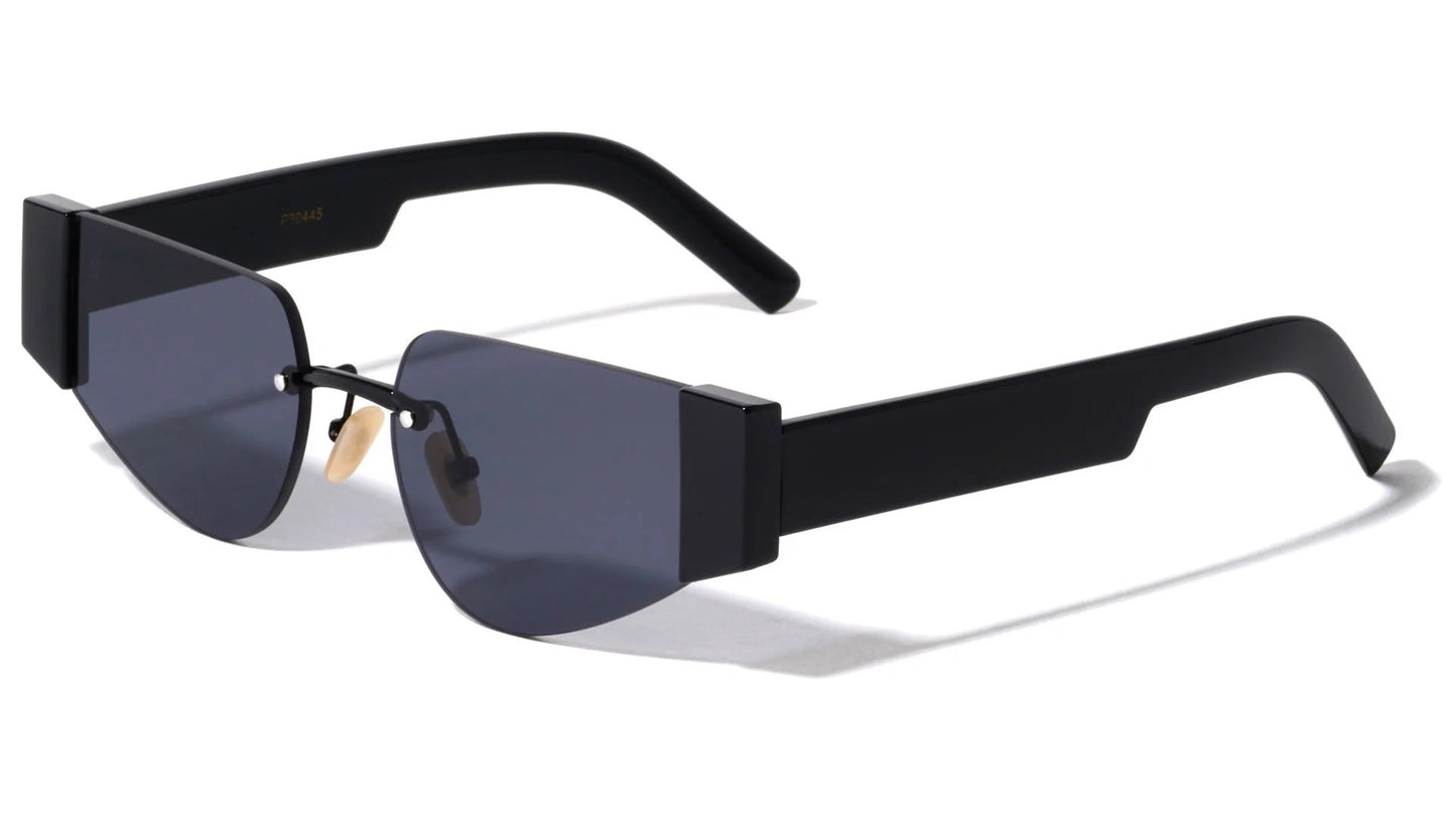 Rimless Cat Eye Geometric Frame p30445