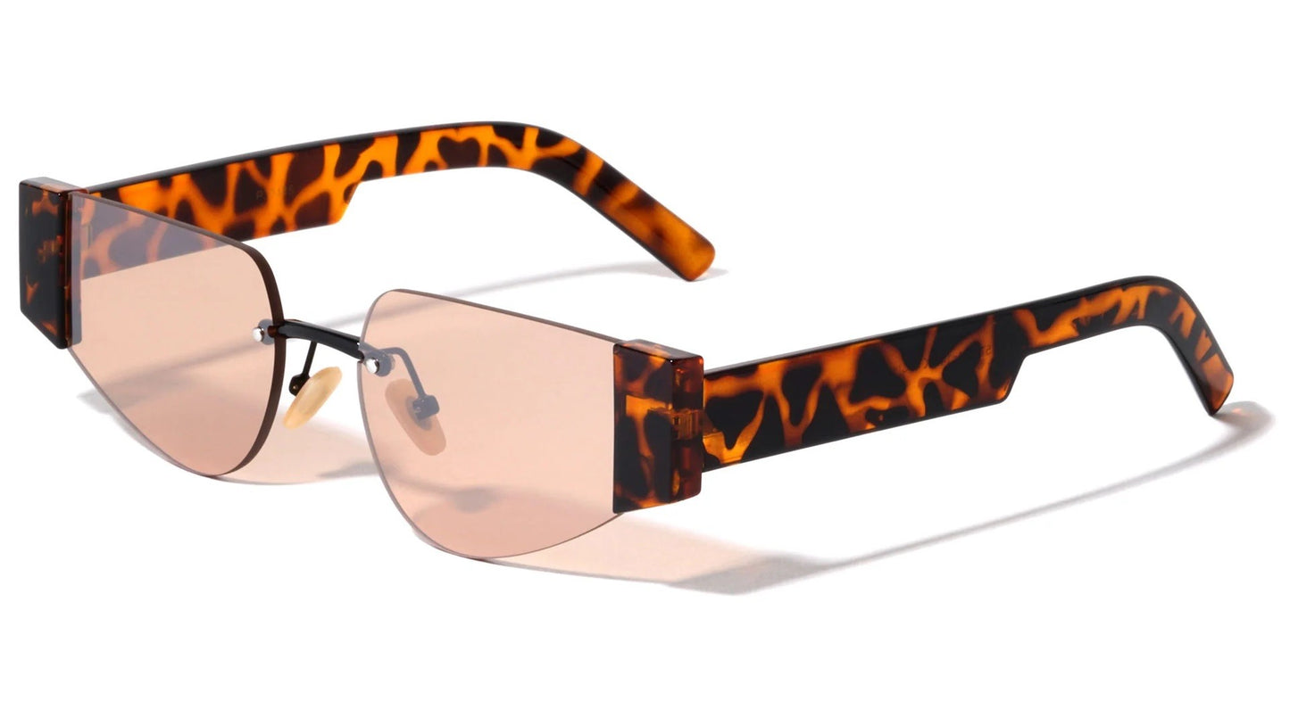 Rimless Cat Eye Geometric Frame p30445