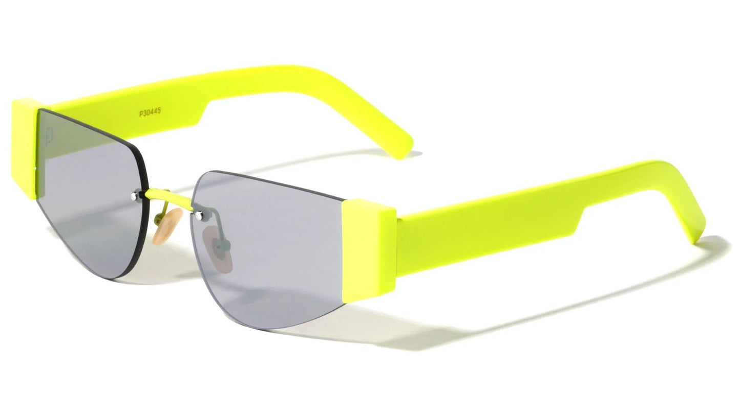 Rimless Cat Eye Geometric Frame p30445