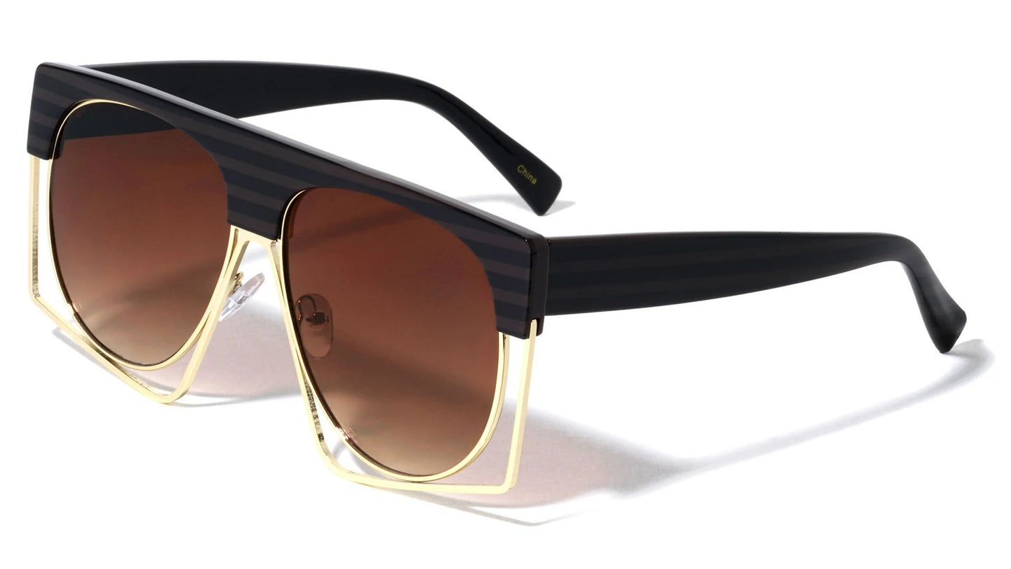 Flat Top Stripe Sunglasses p30327