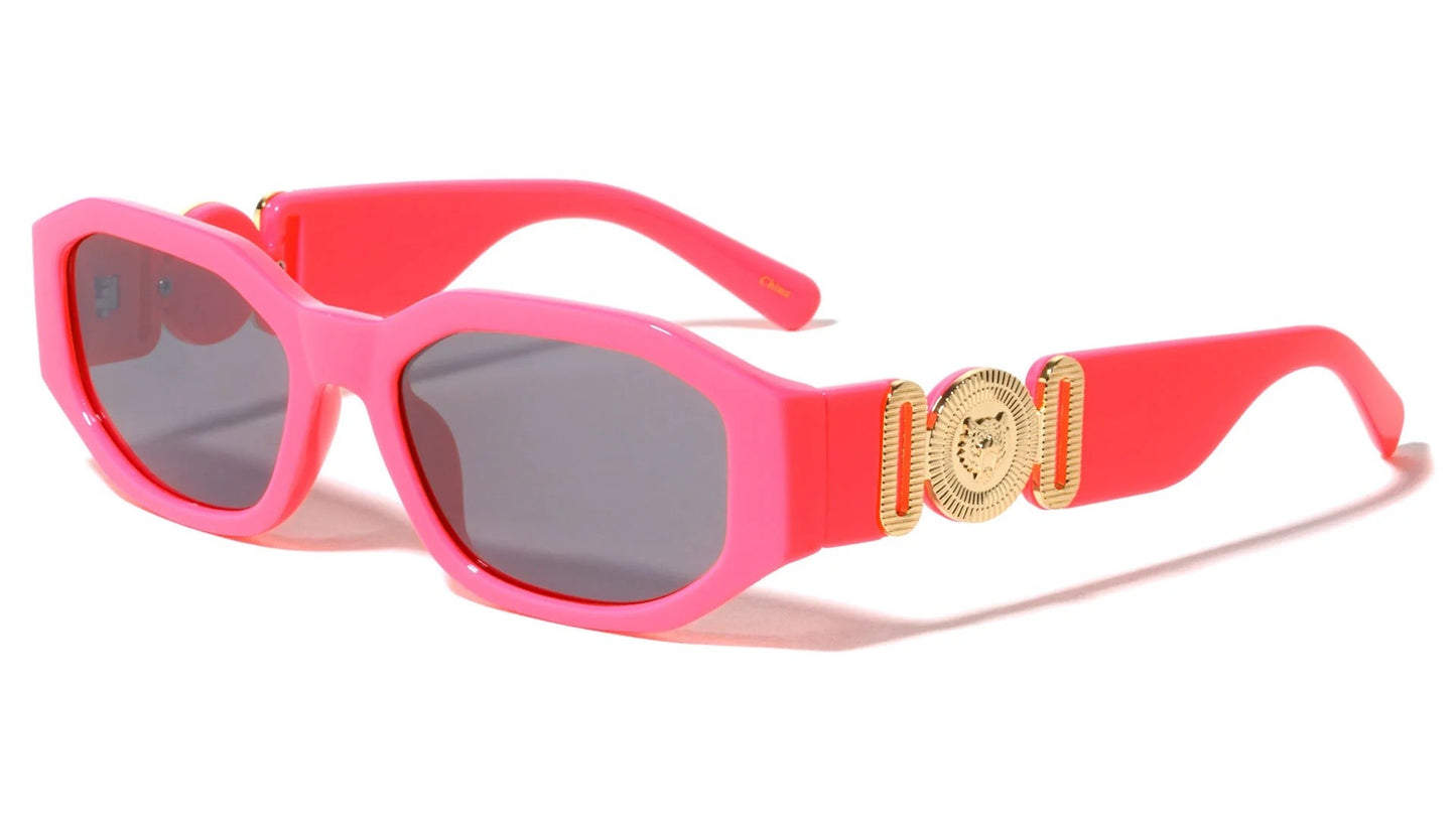 Rectangle Neon Frame Sunglasses p30344-neon