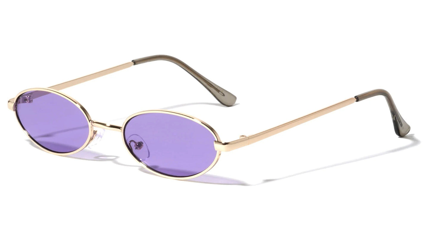 Metallic Color Lens Oval Frame m10613-co