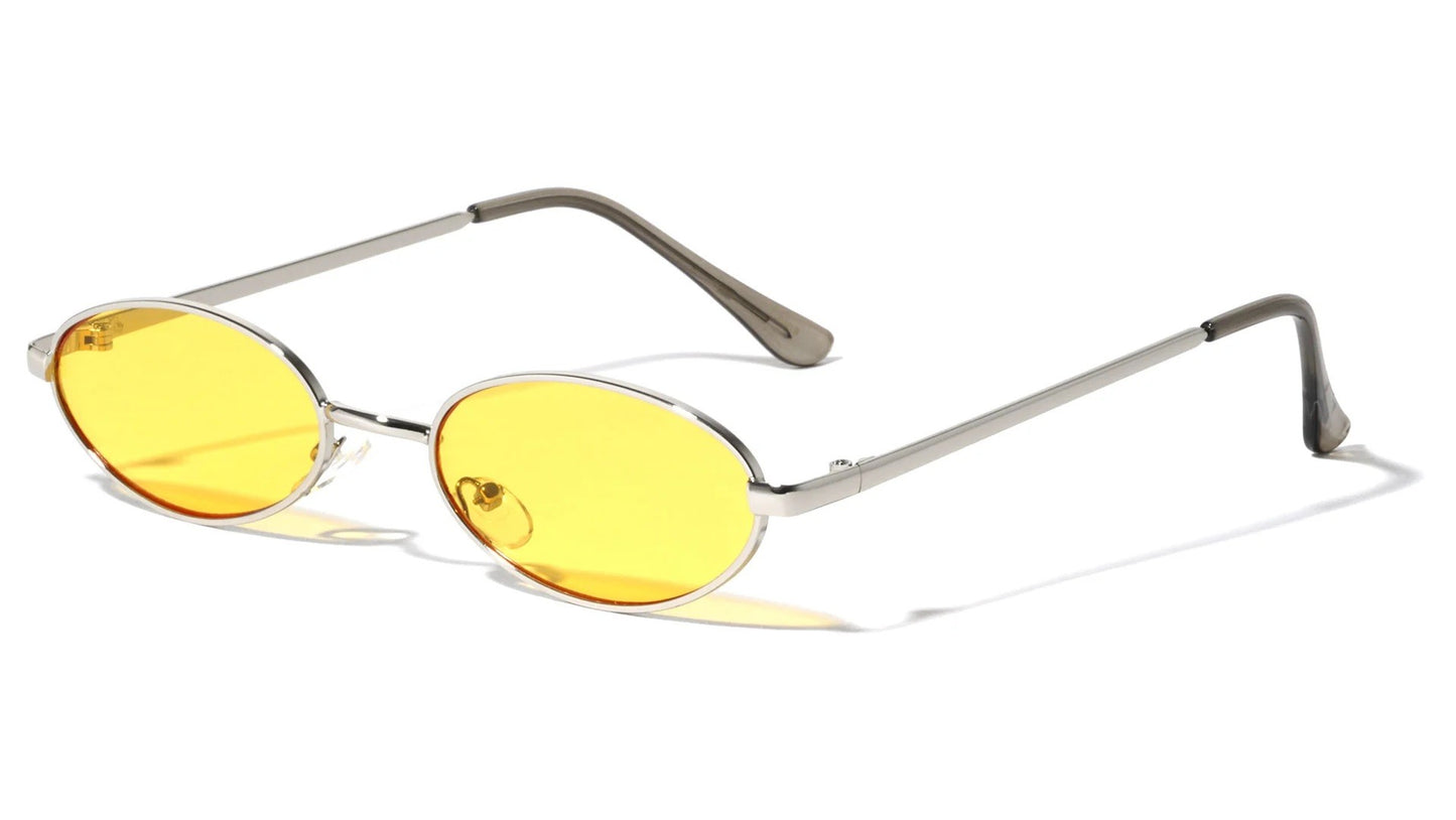 Metallic Color Lens Oval Frame m10613-co