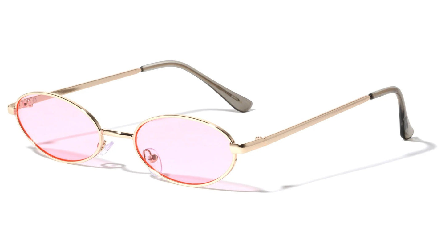 Metallic Color Lens Oval Frame m10613-co