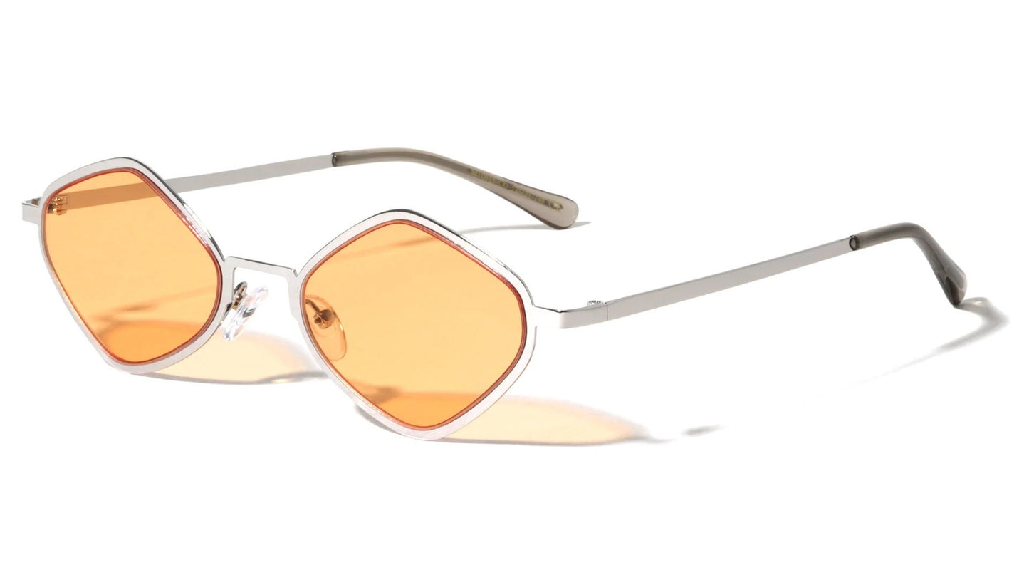 Diamond Frame Color Lens Sunglasses m10615-co
