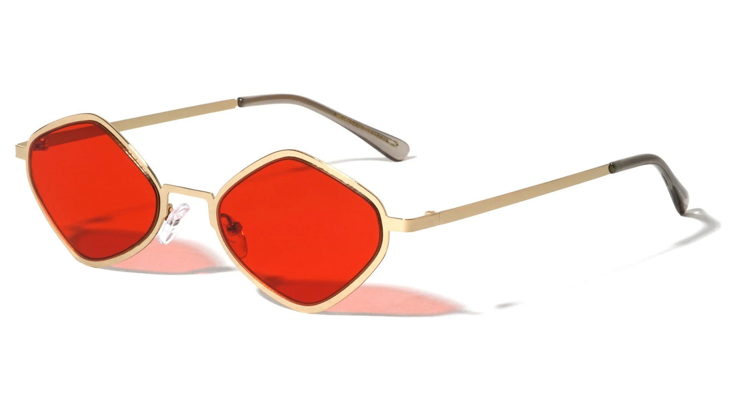 Diamond Frame Color Lens Sunglasses m10615-co