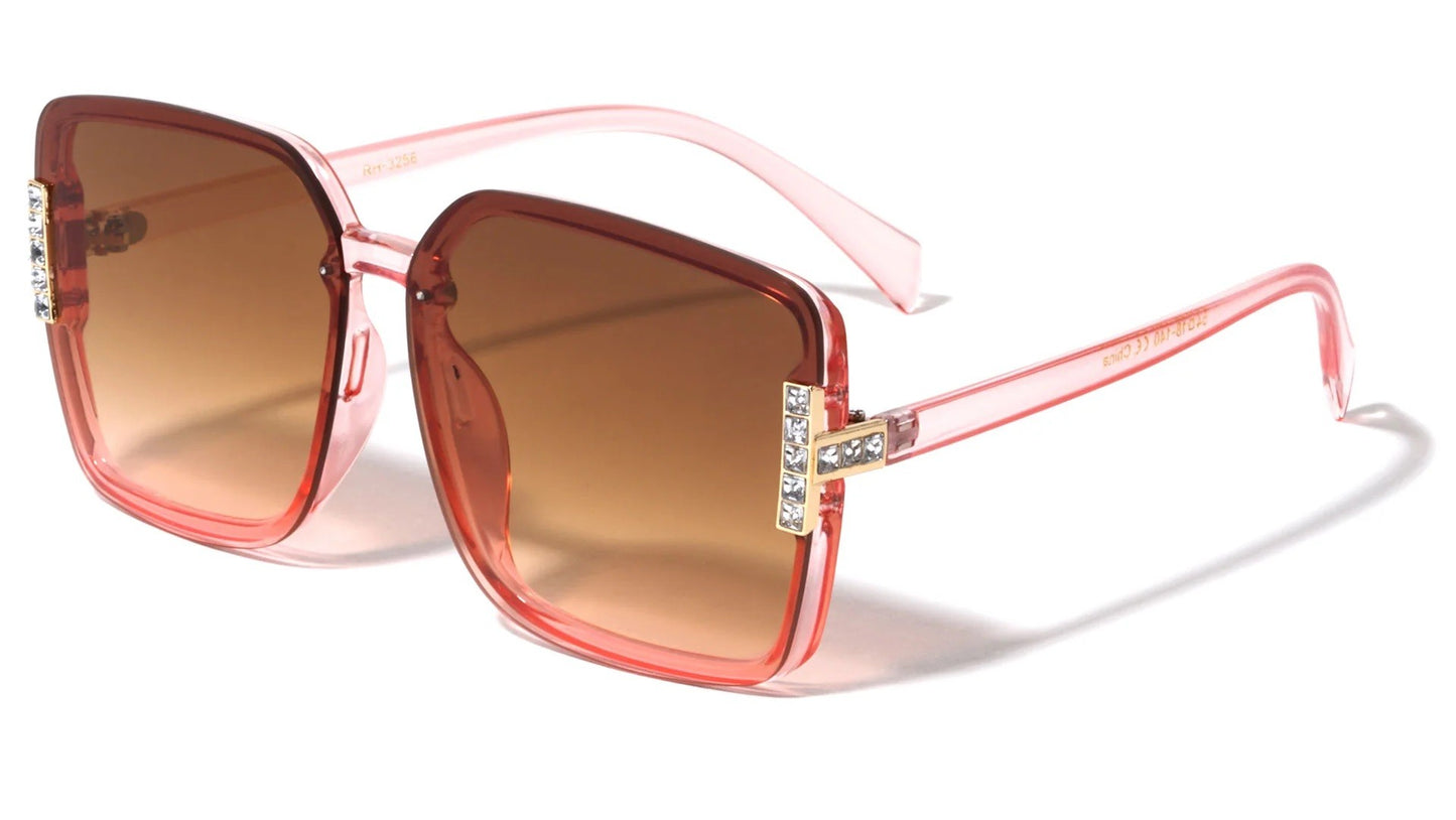 Rhinestone Butterfly Frame Sunglasses rh-3256