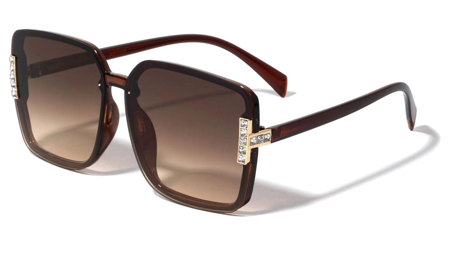 Rhinestone Butterfly Frame Sunglasses rh-3256