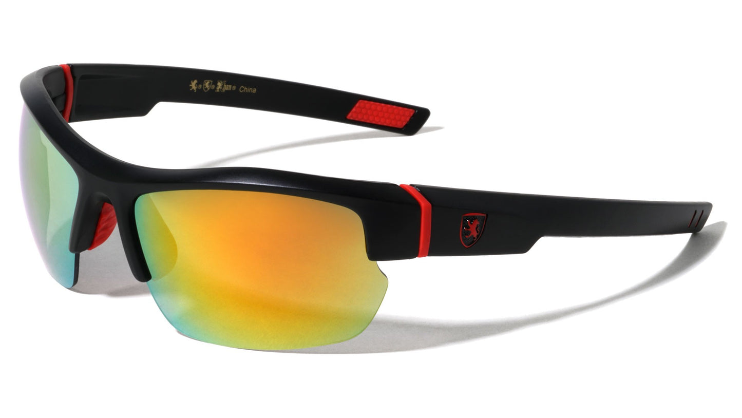 Khan Semi-Rimless Wrap Sunglasses kn-5297