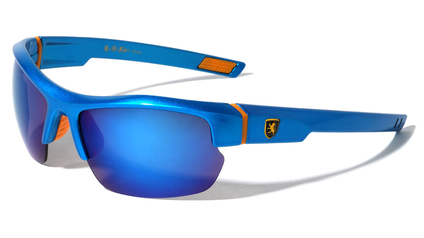 Khan Semi-Rimless Wrap Sunglasses kn-5297
