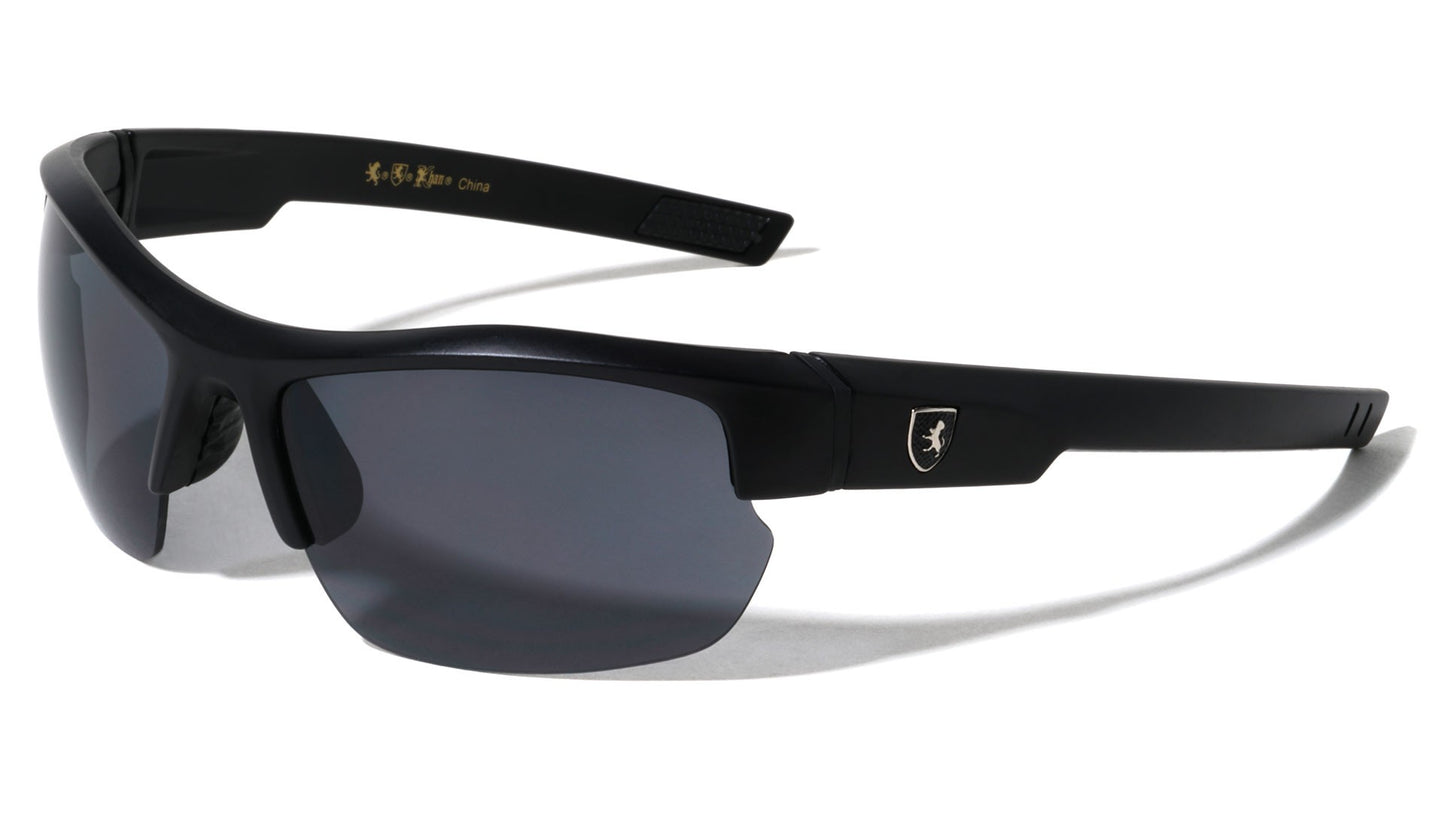 Khan Semi-Rimless Wrap Sunglasses kn-5297