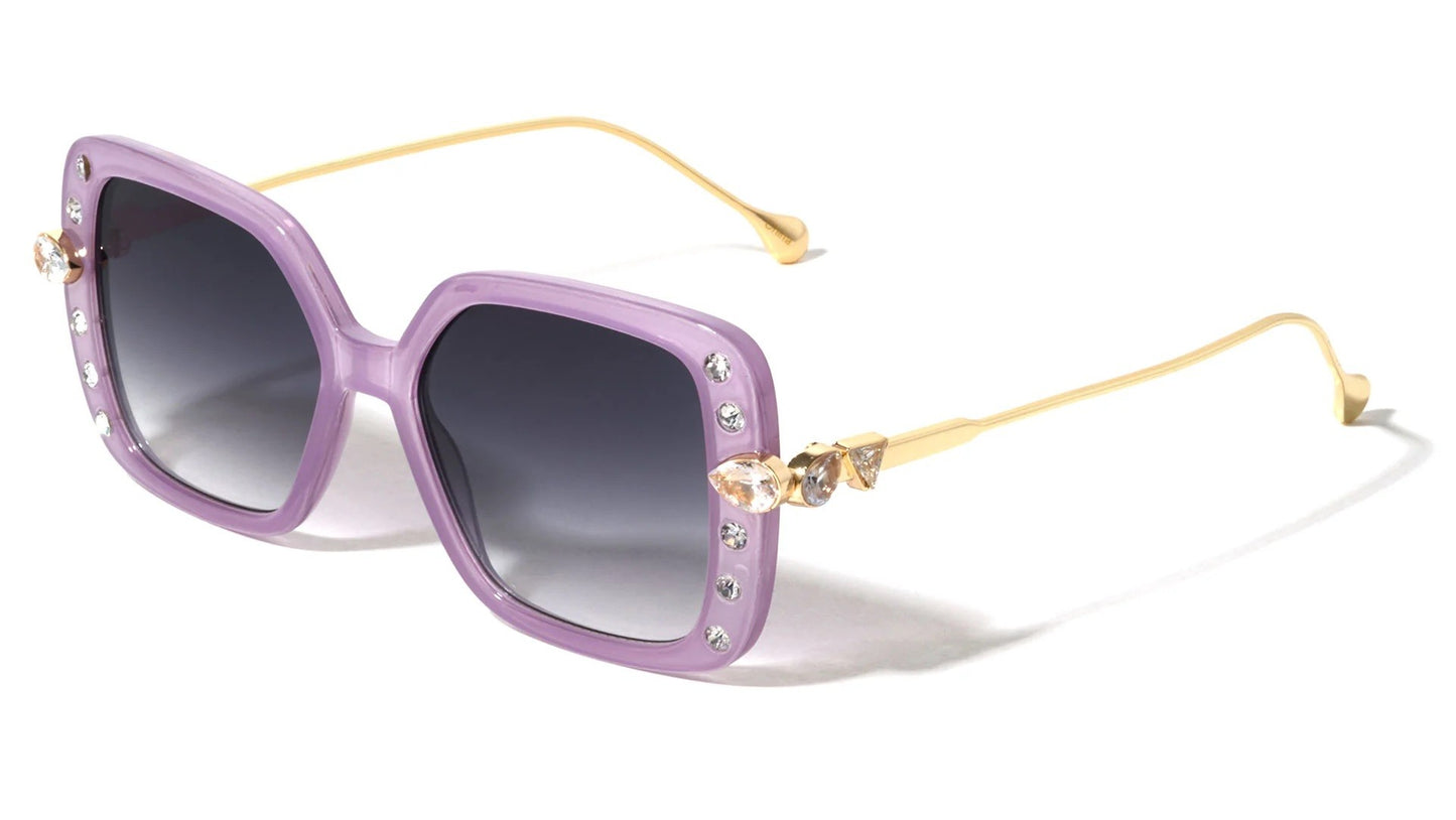 Rhinestone Squared Butterfly Frame rh-3268