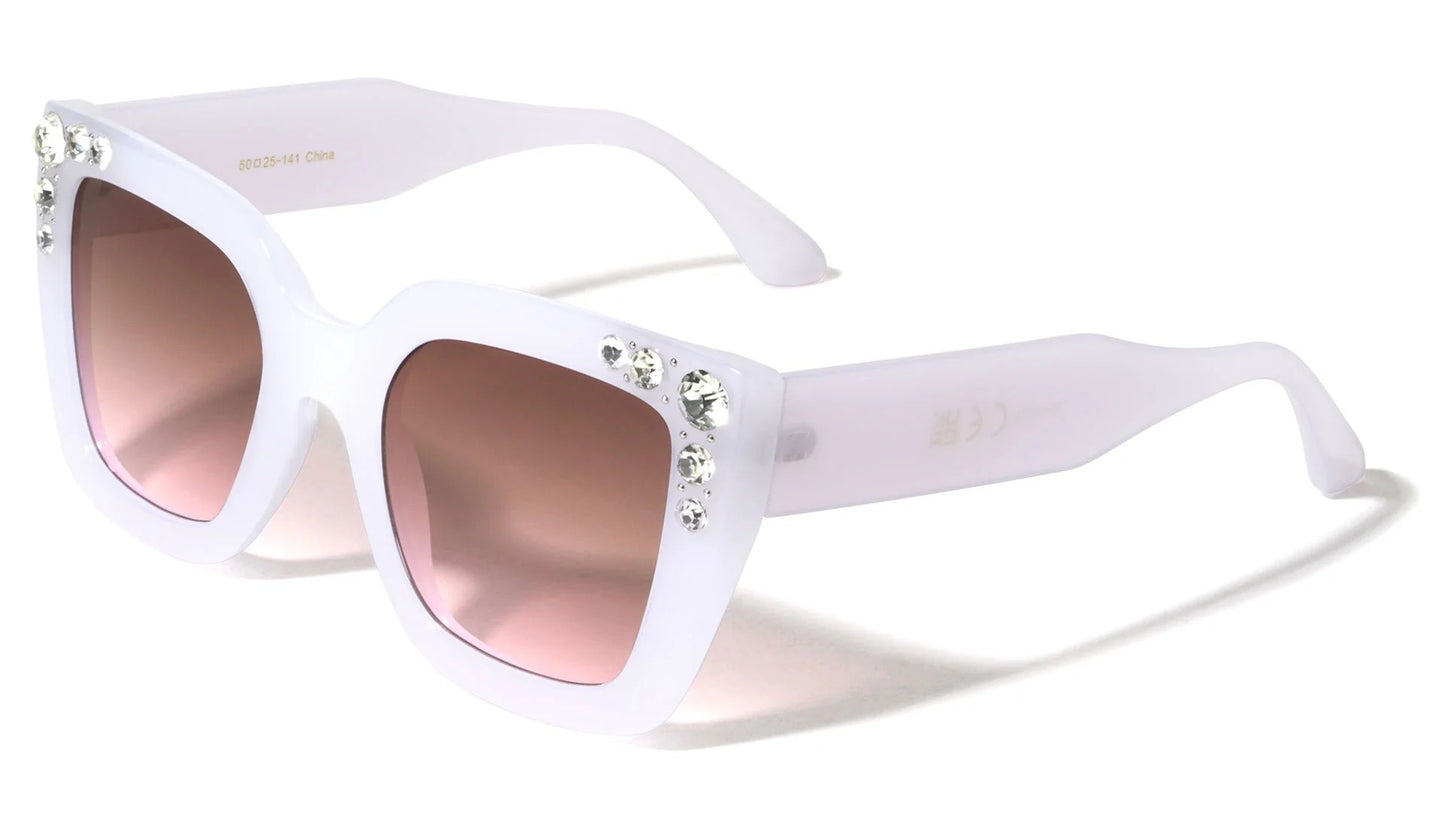 Rhinestone Cat Eye Sunglasses rh-3270