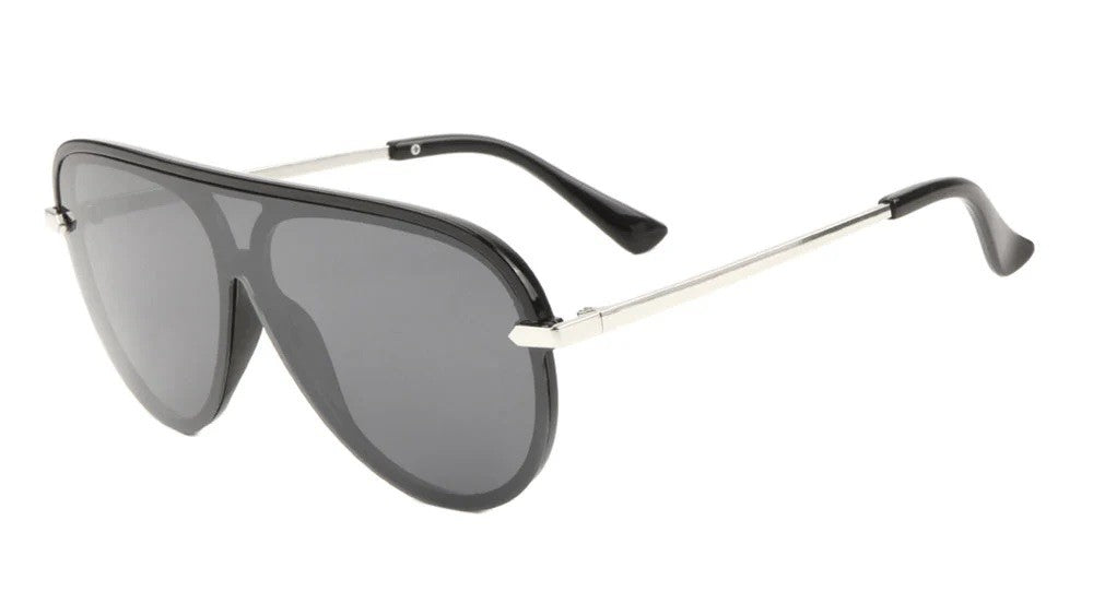 Semi-Rimless One Piece Lens Aviator m10640
