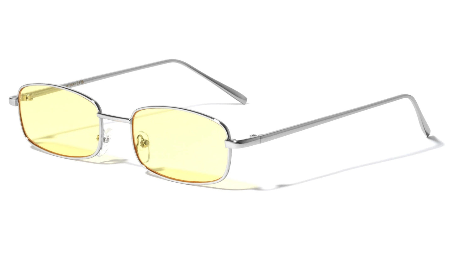 Color Lens Rectangle Sunglasses m10642