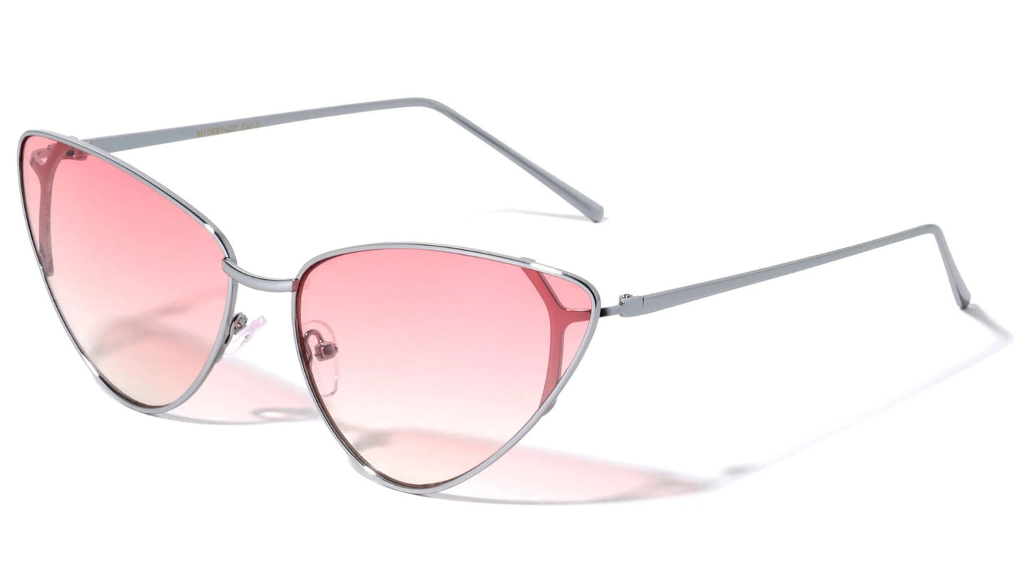 Metallic Cateye Color Lens Shades m10691-co