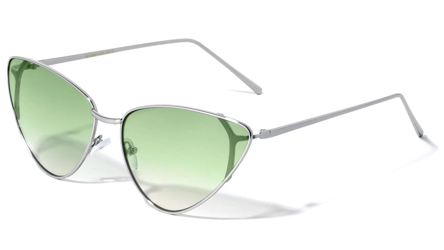 Metallic Cateye Color Lens Shades m10691-co