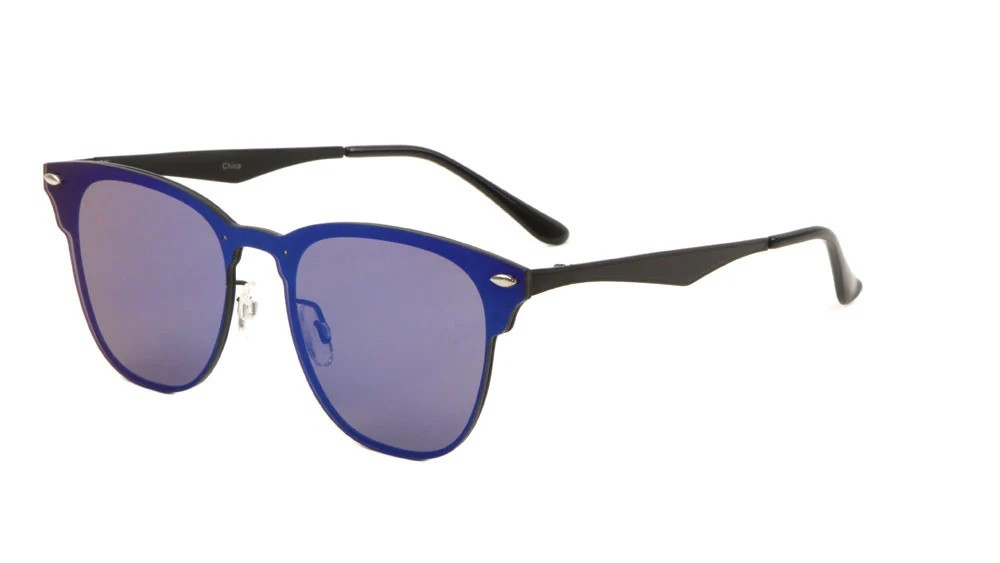 Metallic One Piece Lens Sunglasses M10518