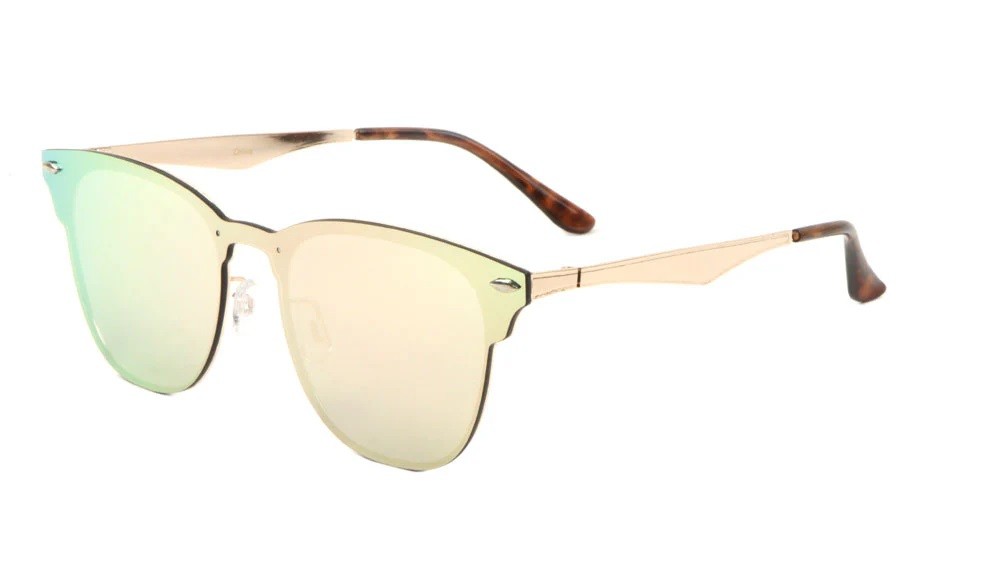 Metallic One Piece Lens Sunglasses M10518
