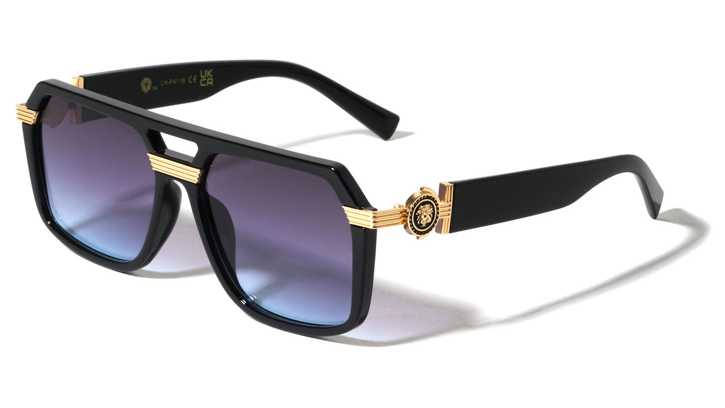 Lion Squared Aviator Sunglasses lh-p4118