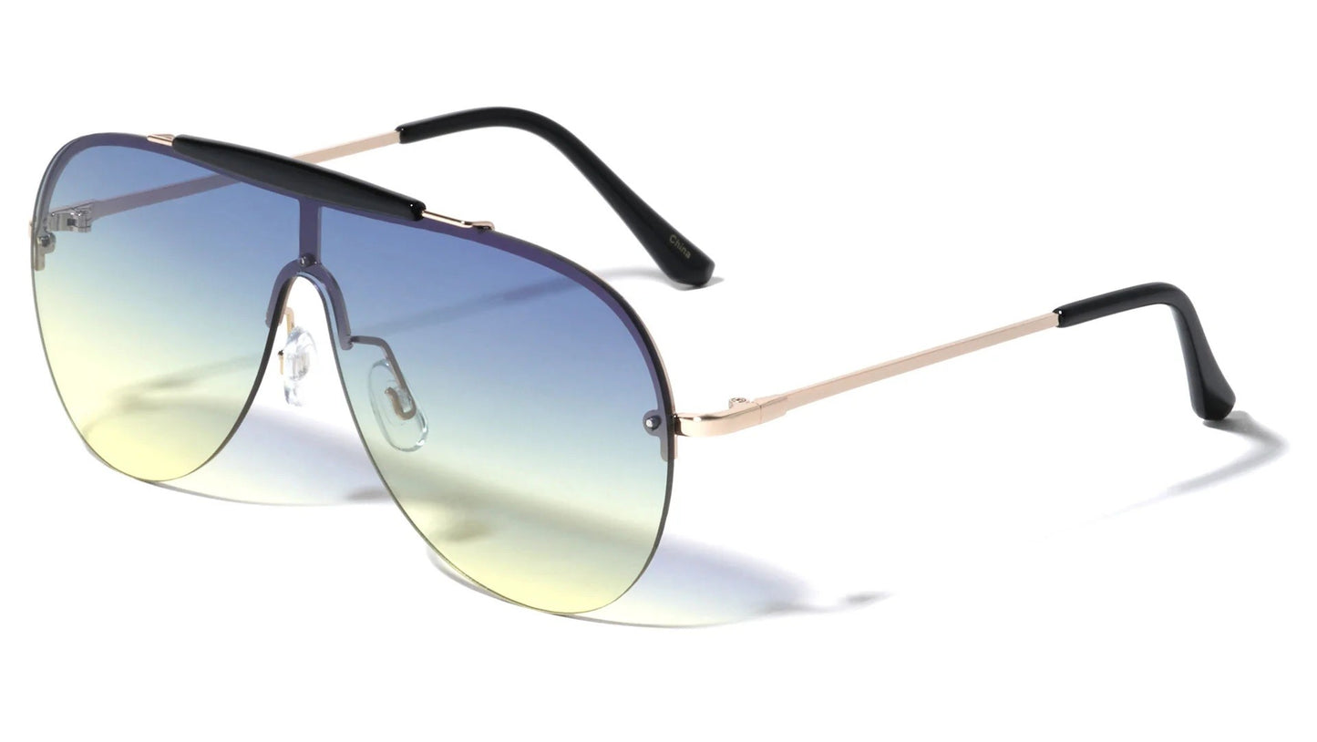 One Piece Color Lens Sunglasses m10530-oc