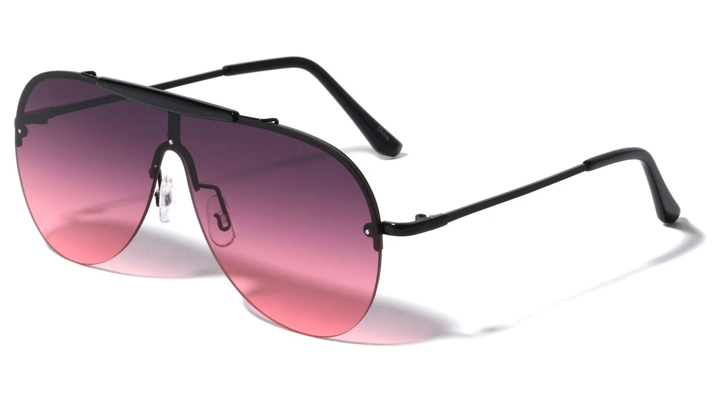 One Piece Color Lens Sunglasses m10530-oc