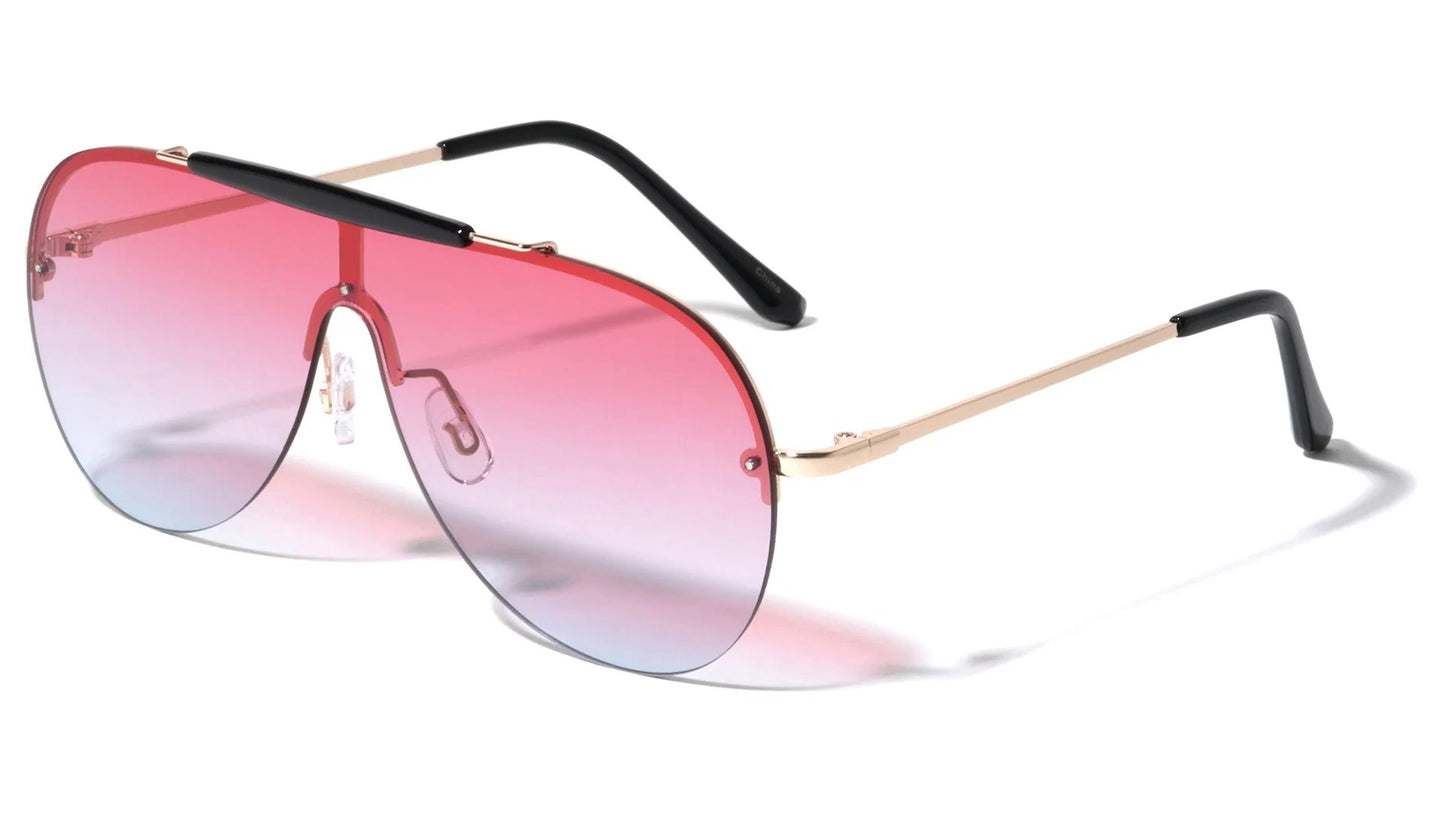 One Piece Color Lens Sunglasses m10530-oc