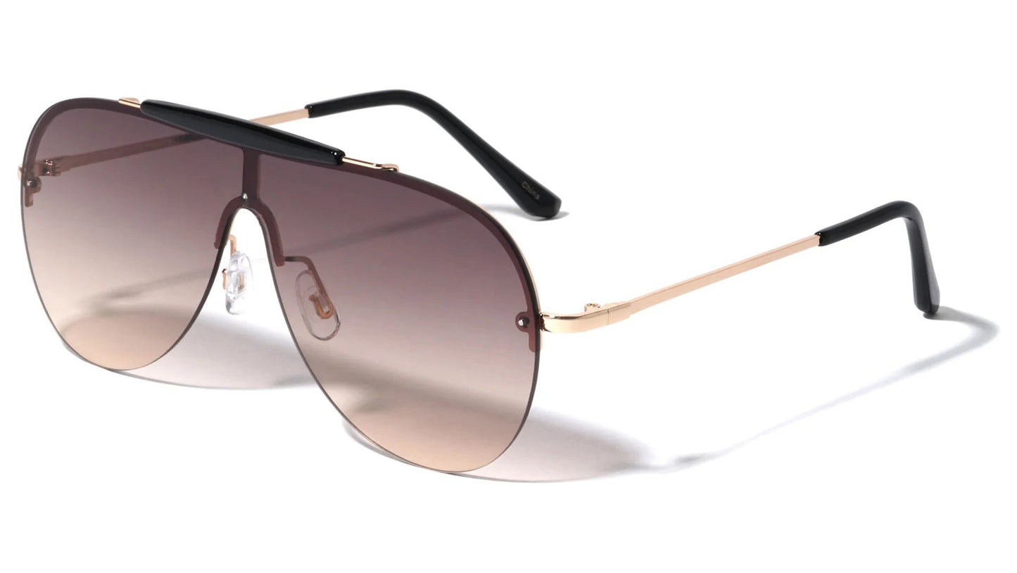 One Piece Color Lens Sunglasses m10530-oc