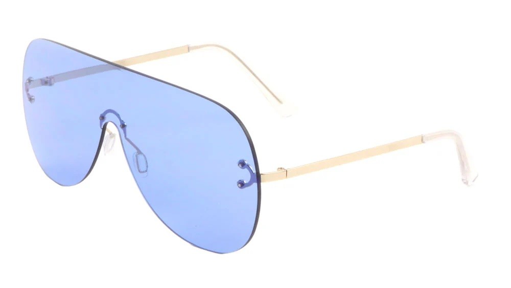 Metallic Rimless Sunglasses m10542-co