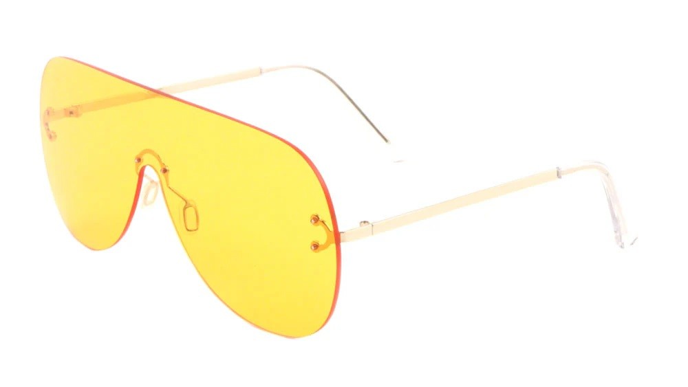 Metallic Rimless Sunglasses m10542-co