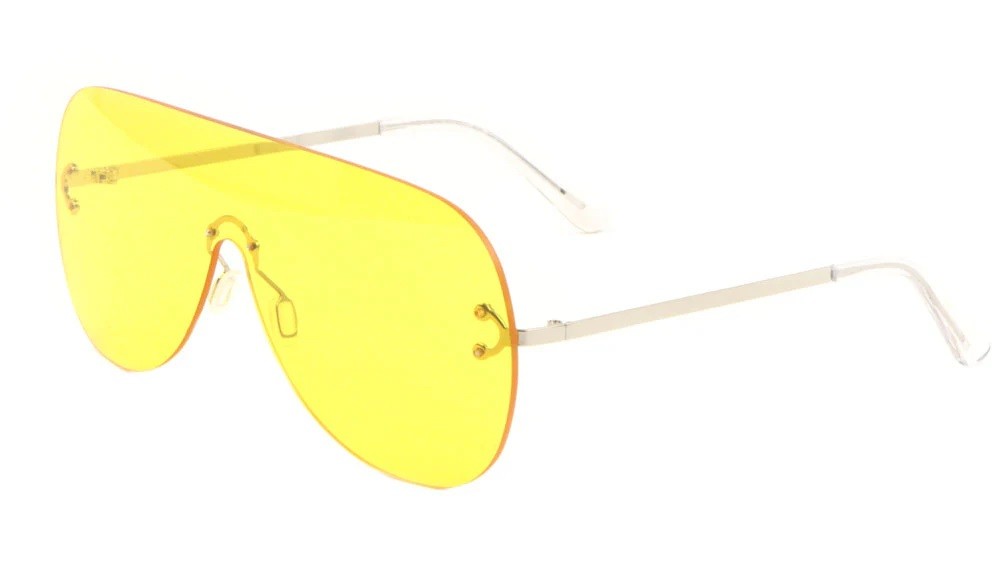 Metallic Rimless Sunglasses m10542-co