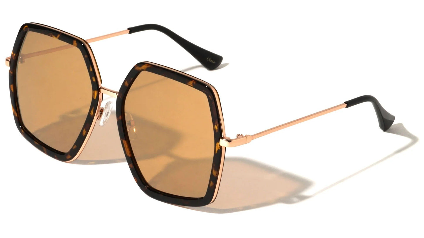 Metallic Squared Butterfly Sunglasses m10573