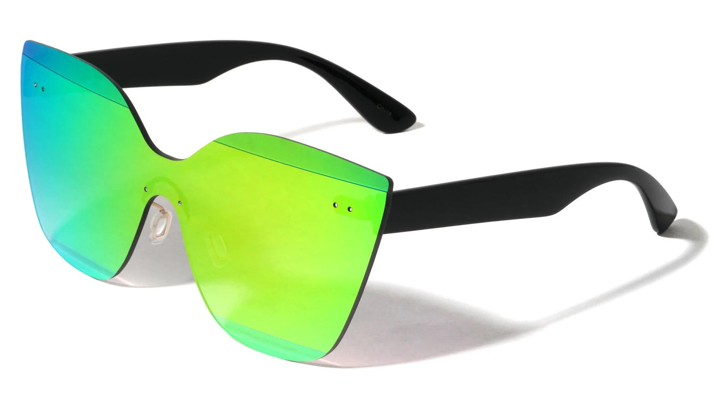 Rimless Panel Lens Cat Eye Frame m10579-cm