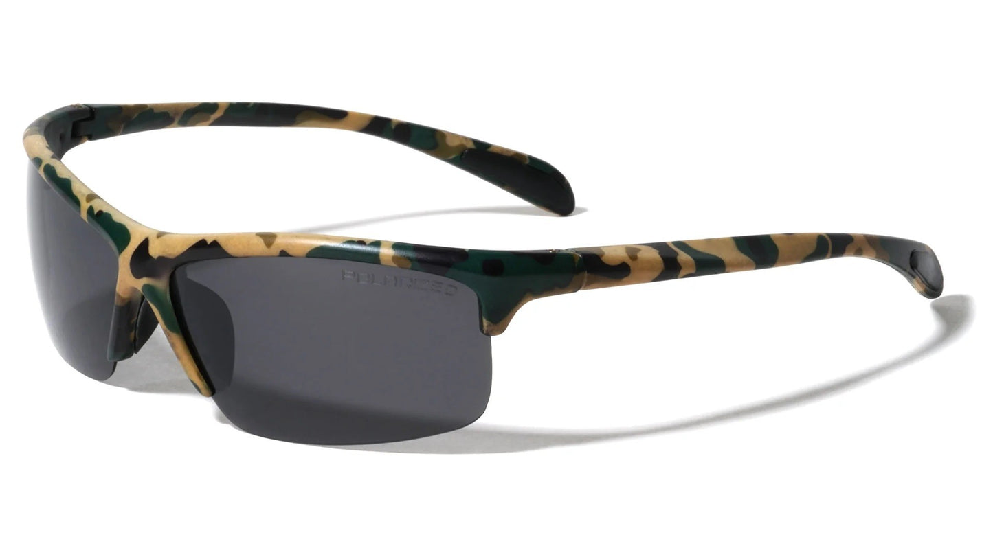 Polarized Semi Rimless Shades pol-p9535-camo