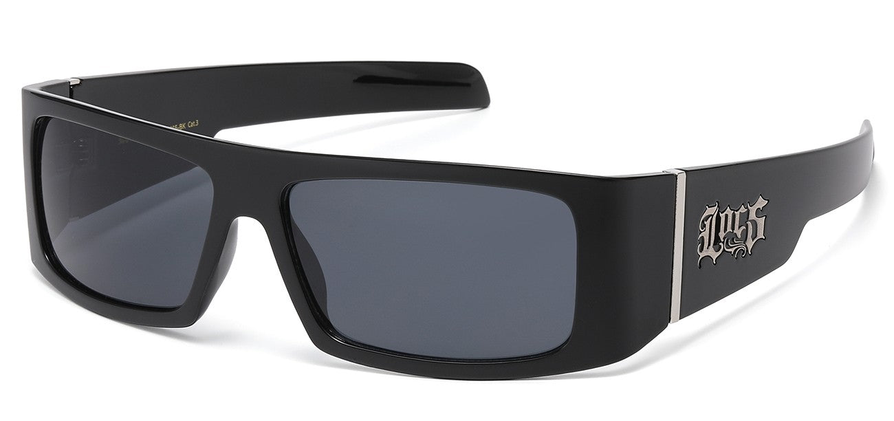 Locs Rectangle Sunglasses loc-xxl91265-bk