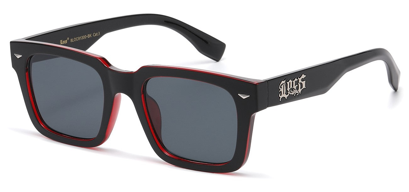 Locs Square Frame Sunglasses loc91300-bk