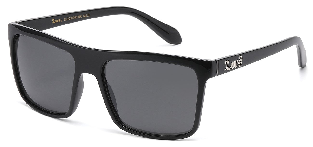 Locs Bold Oversized Sunglasses loc91305-BK