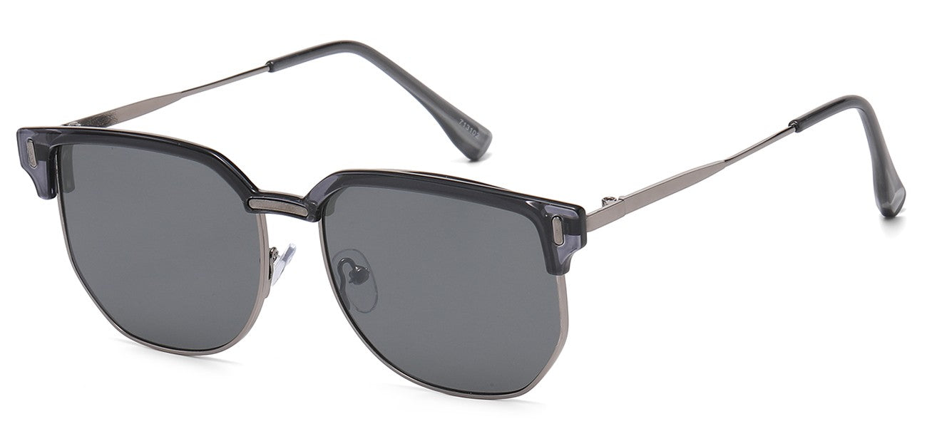 Classic Metallic Square Sunglasses 713102