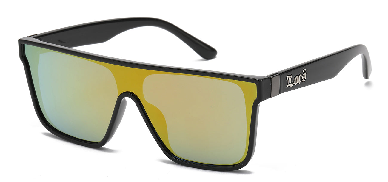 Locs Panel Lens Sunglasses loc91254-mix