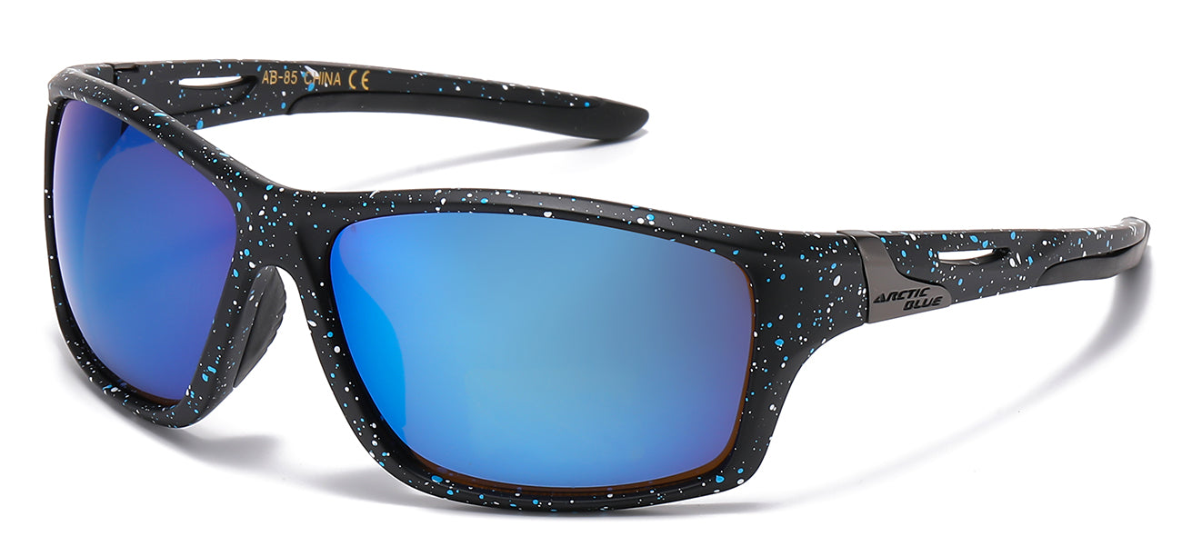 Arctic Blue Shield Sports Sunglasses ab-93
