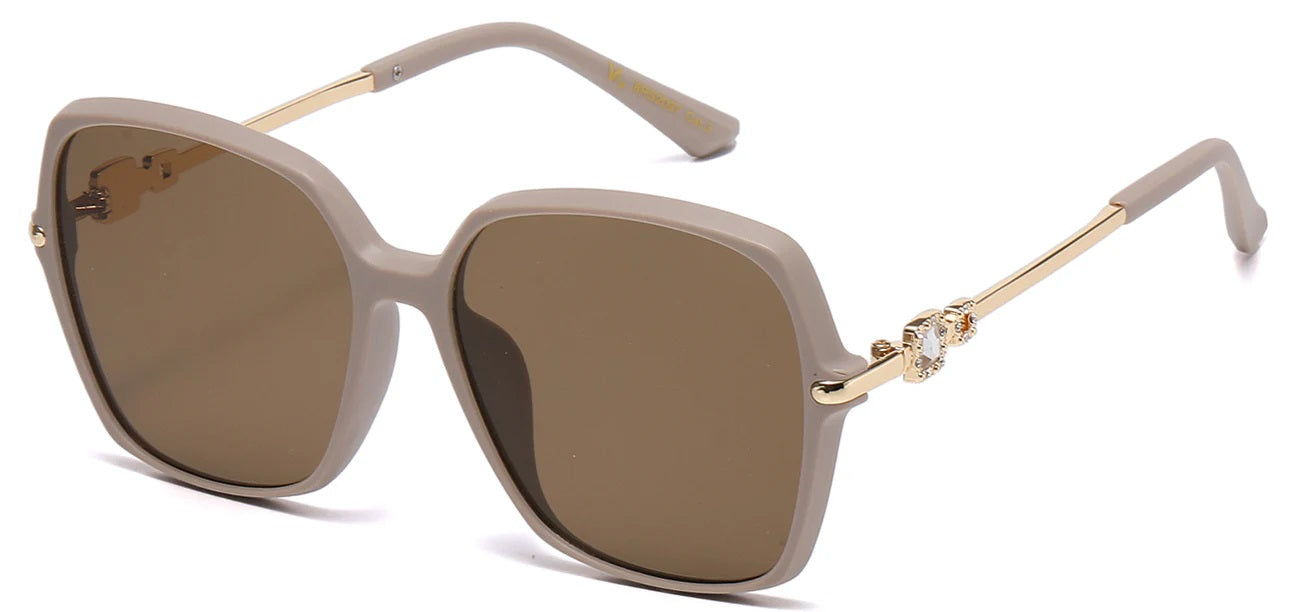 Rhinestone Square Frame Sunglasses rs2097